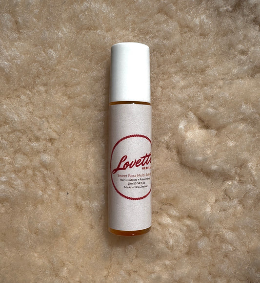 Organic rose and neroli multi-solution oil for hair, skin, and pulse points